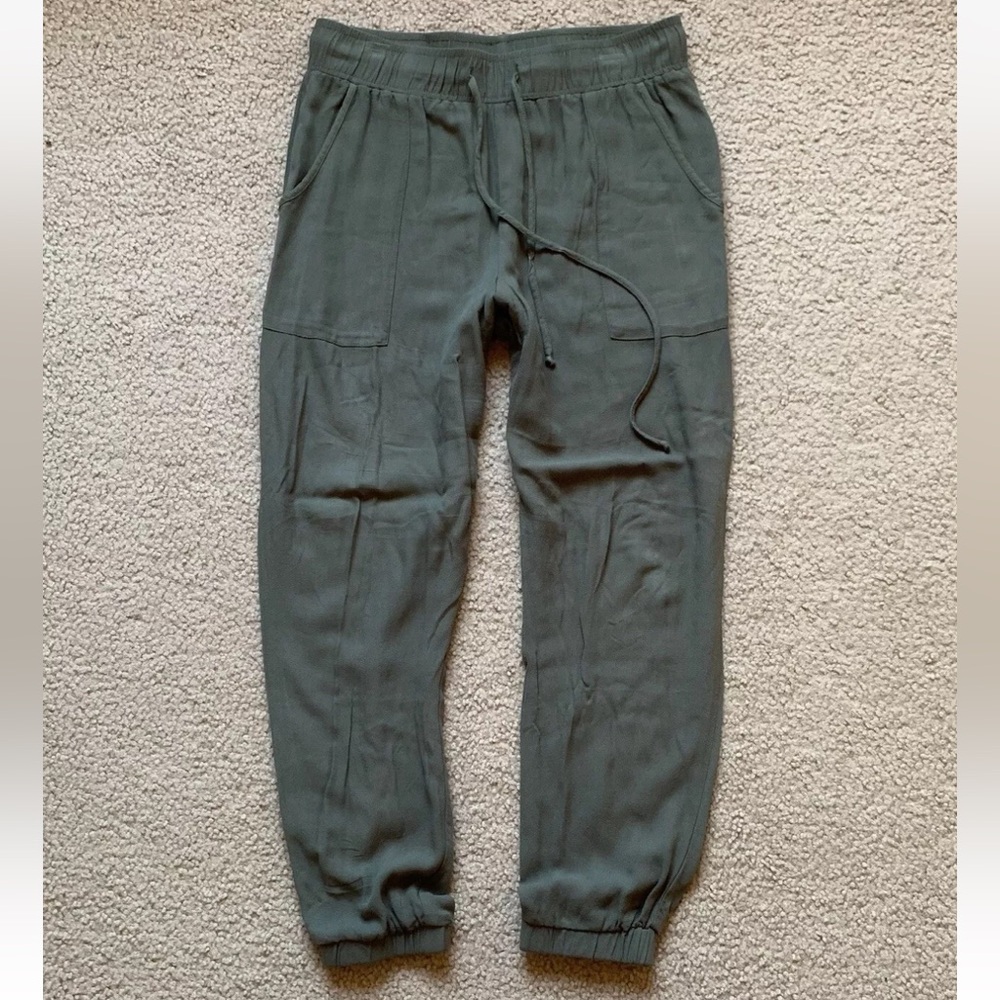 YFB Young Fabulous and Broke Olive Green Joggers SOFT Pockets